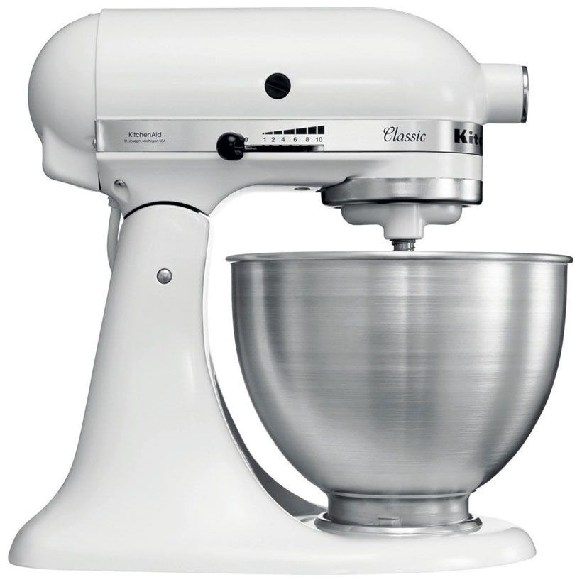 Планетарный миксер KitchenAid Classic 5K45SSEWH белый #1