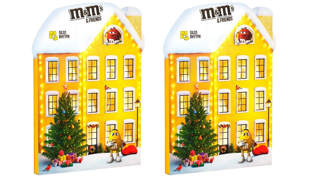 M&M's Friends Адвент календарь, 250 г (2 шт) - купить с доставкой по ...