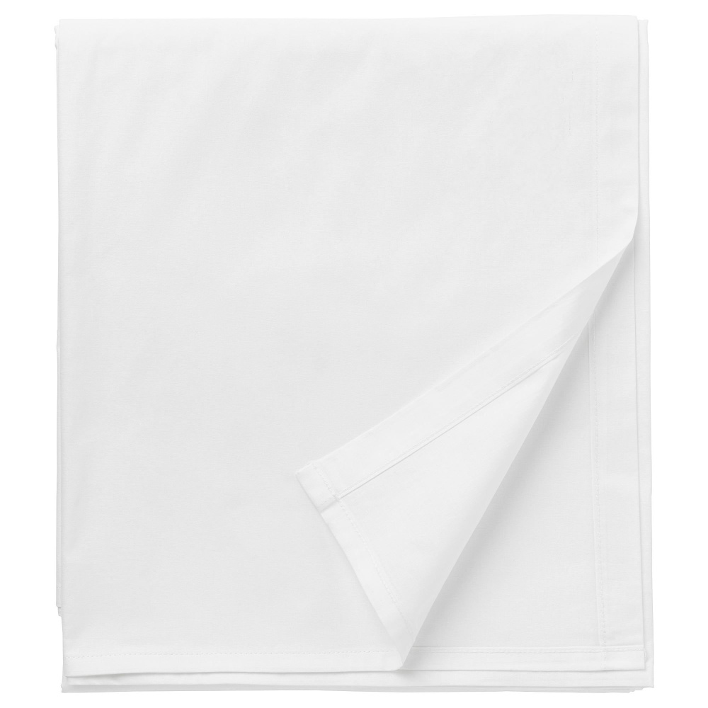 IKEA Простыня стандартная DVALA, Вареный хлопок, 150x260 см #1