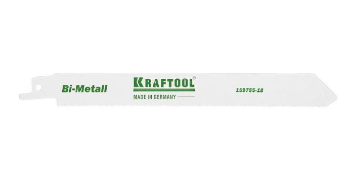 Полотно для сабельной пилы по металлу (шаг 1,4мм, длинна 180мм) (Kraftool)