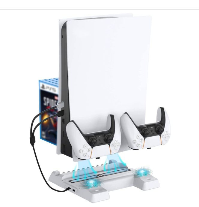 Охлаждающая Многофункциональная Подставка PS5 белая Док - Станция DOBE ...