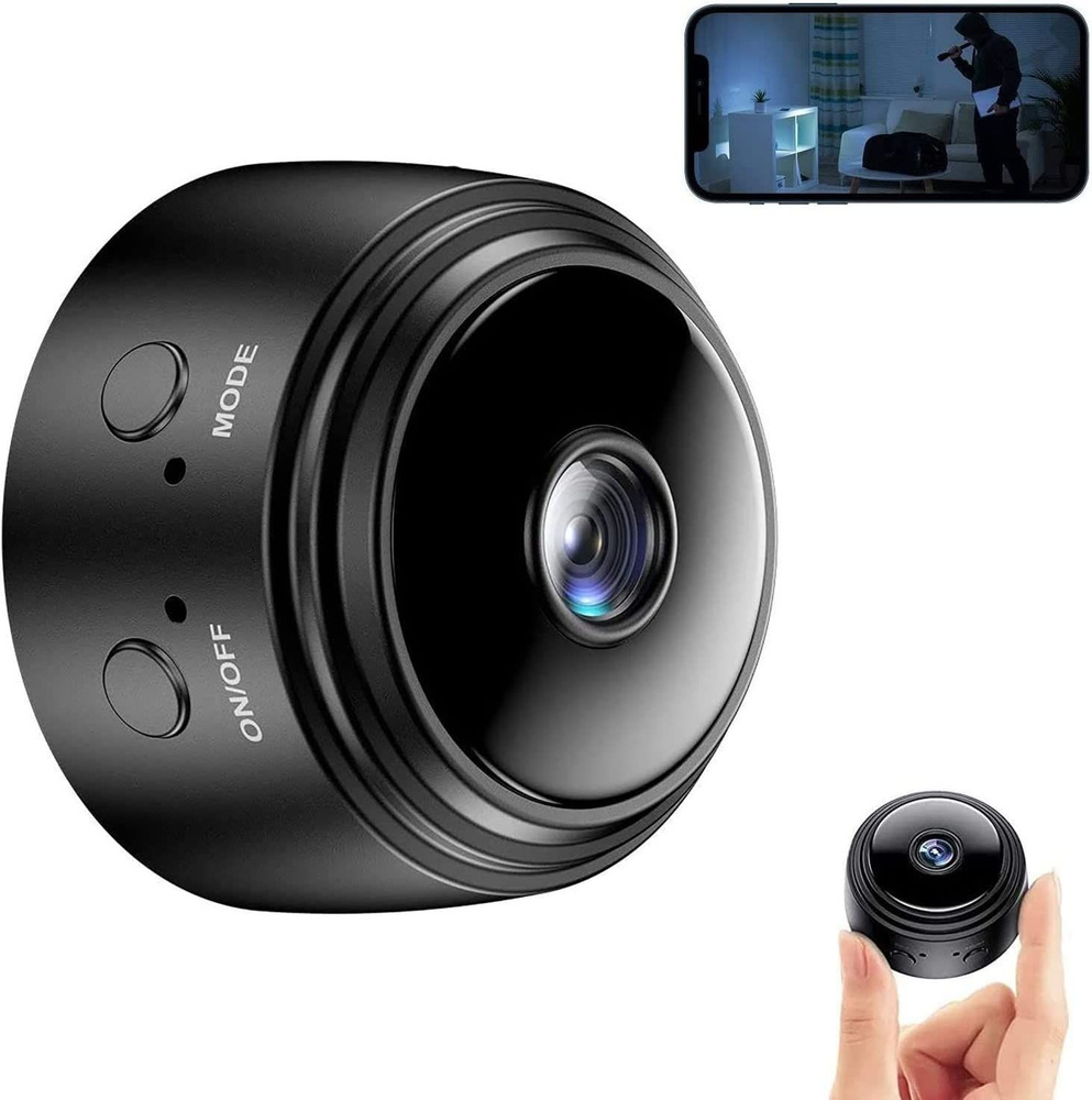 Камера видеонаблюдения Ask Gecko Домашняя камера видеонаблюдения. IP-камера.  Беспроводная WiFi HD мини-камера/ 1920×1080 Full HD - купить по низким  ценам в интернет-магазине OZON (881898188)