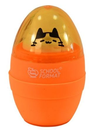 Schoolformat Cat Soft и эффектом soft touch Точилка с ластиком 1 отверстие/  #1