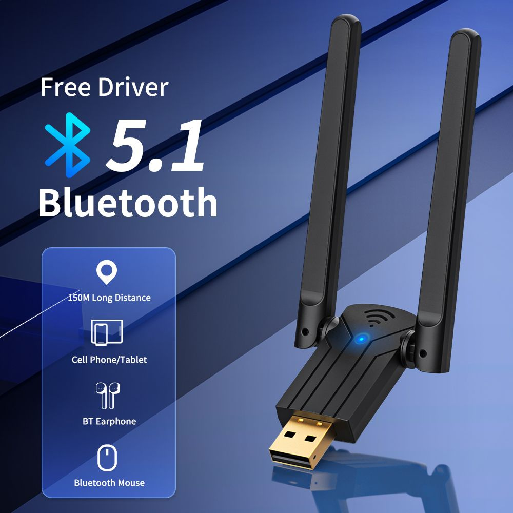 Bluetooth-адаптер 1A2279941850 Bluetooth 5,1 - купить по низким ценам в  интернет-магазине OZON (856328888)