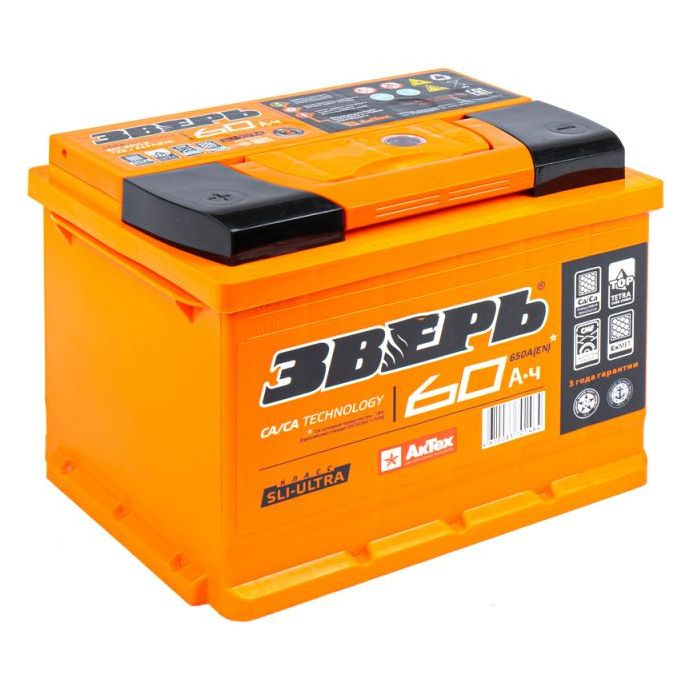 Аккумулятор автомобильный ЗВЕРЬ ZVK 60-3-L купить по выгодной цене в ...