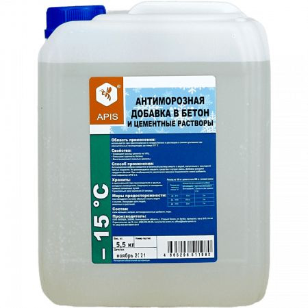 Антиморозная добавка в бетон  "APIS -15 С", канистра 5,5 кг #1