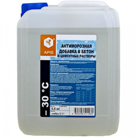 Антиморозная добавка в бетон  "APIS -30 С", канистра 5,5 кг #1