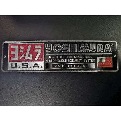 Шильдик YOSHIMURA на выхлопную трубу мотоцикла, алюминиевая ...