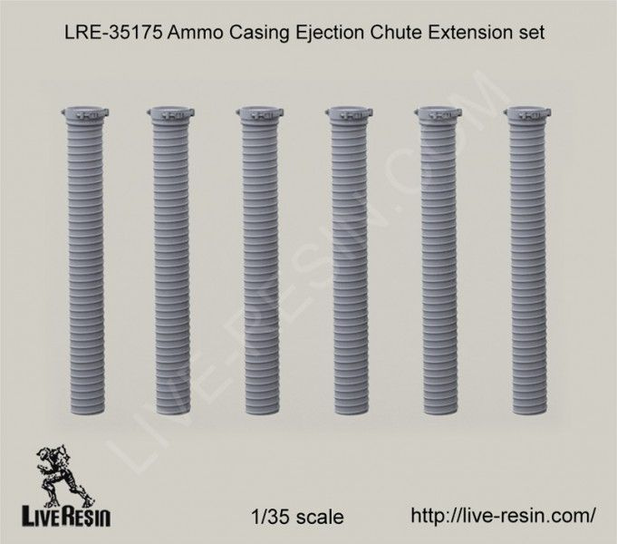 Live Resin LRE35175 Набор гибких труб для сброса стреляных гильз для вертолетных установок пулеметов #1