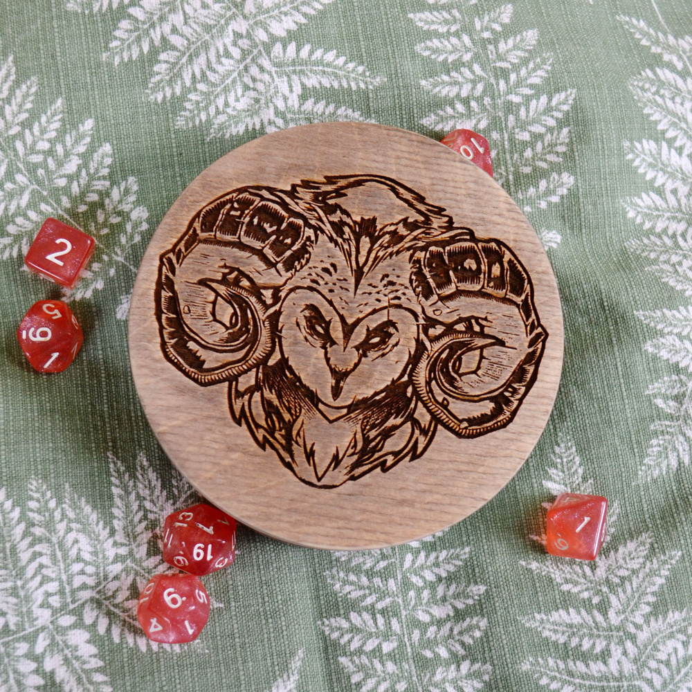 Дайс бокс для кубиков днд "Зов зимы. Коричневый" / dungeons and dragons ...