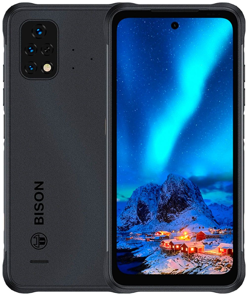 UMIDIGI Смартфон BISON 2 6+128G Black (C.BI20-U-J-192-B-Z01) 6/128 ГБ,  черный