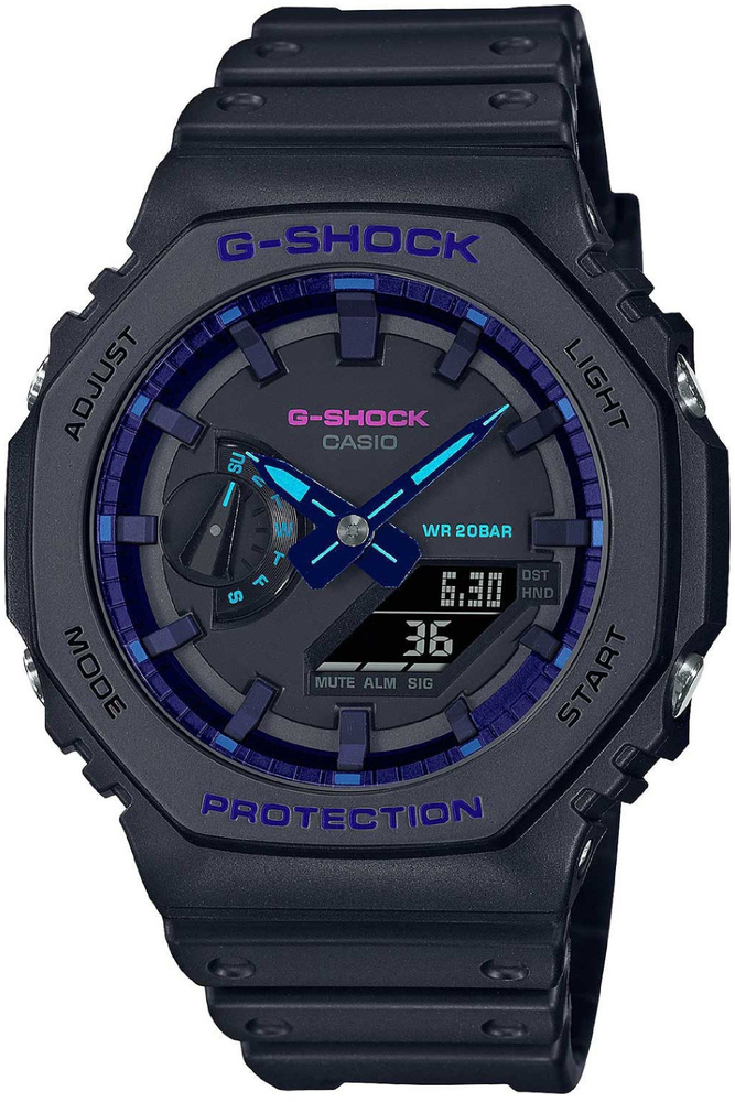 Casio G-Shock GA-2100VB-1A водозащита 200 метров противоударные часы  #1