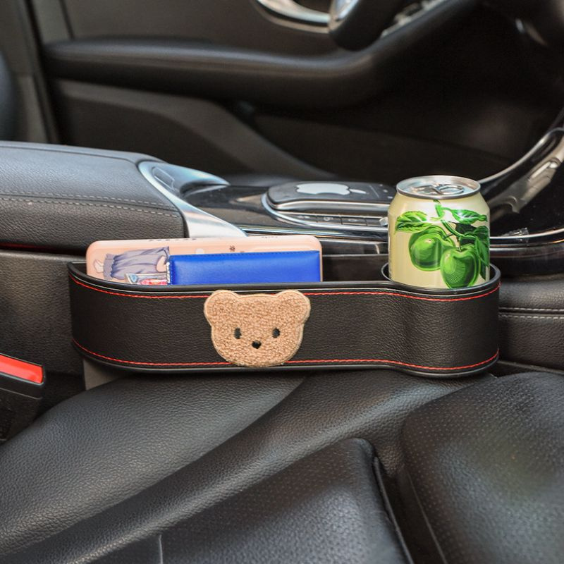Ящик для хранения зазора между автокреслами с мультяшным медведем ...