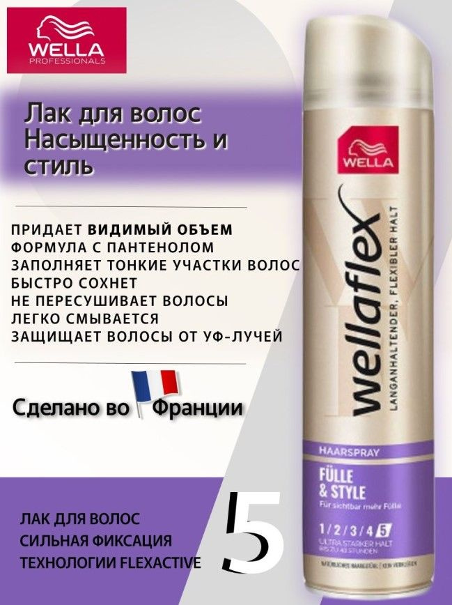 Wella Лак для волос, 250 мл - купить с доставкой по выгодным ценам в ...