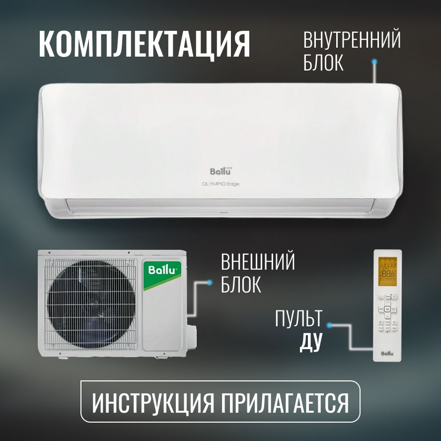 Сплит-система Ballu Olympio Edge BSO-12HN8_22Y (завод Midea, компрессор  GMCC-TOSHIBA)