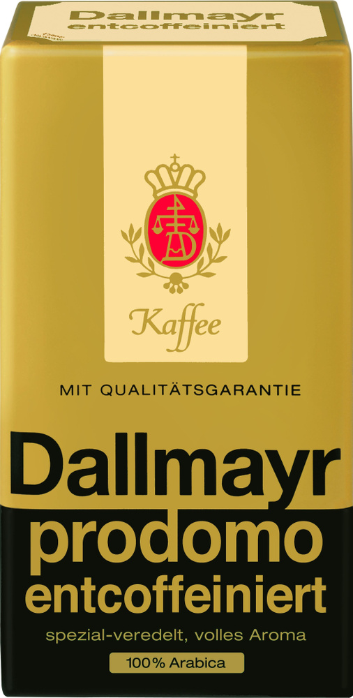 Кофе молотый Dallmayr Prodomo Entcoffeiniert без кофеина 500 г — купить в  интернет-магазине OZON с быстрой доставкой