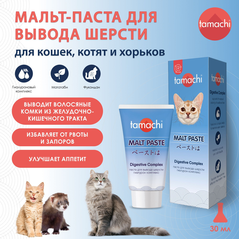 Beaphar Malt Paste паста для выведения шерсти для кошек, г