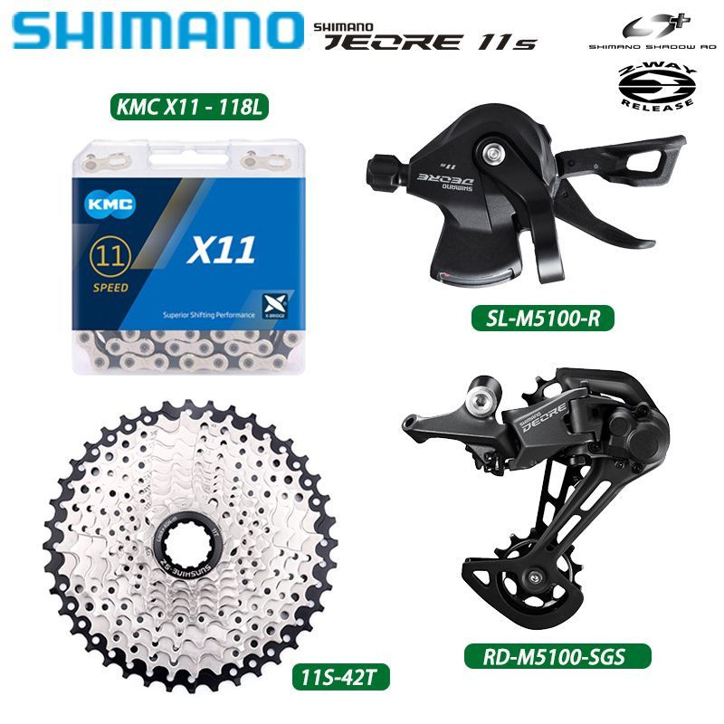 SHIMANO Deore M5100 11 SL KMC X11 SUNSHINE HG 11 42T RD OZON 891936279