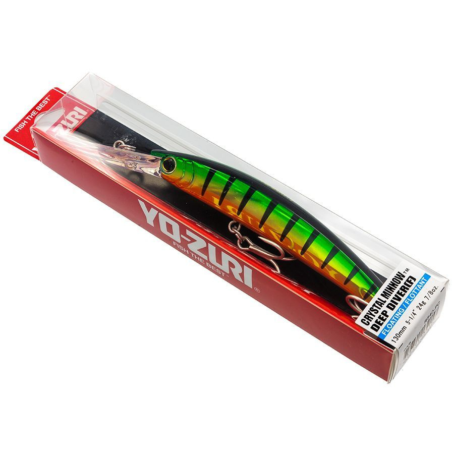 Воблер на щуку Yo-Zuri CRYSTAL MINNOW DD 130F R540-PC (130 мм, 24 гр, до 4 м, плавающий) / Рыболовные #1