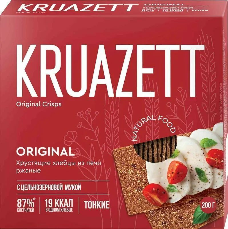 Хлебцы тонкие ржаные Kruazett, 200г #1