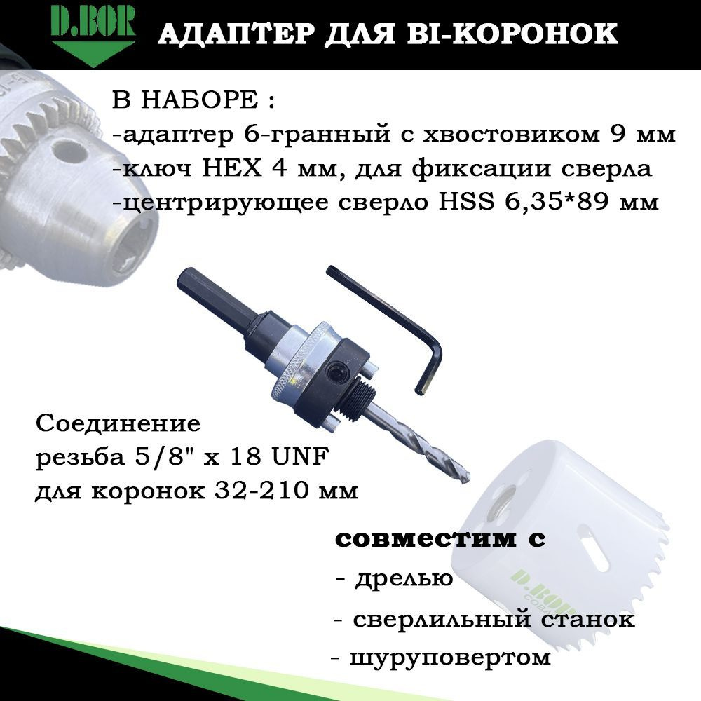 Насадка на инструмент 9 мм AQLH-1-32-210 купить по выгодной цене в  интернет-магазине OZON (628408137)