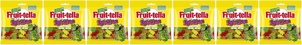 Мармелад Fruittella Звери Mix жевательный, комплект: 7 упаковок по 150 г  #1