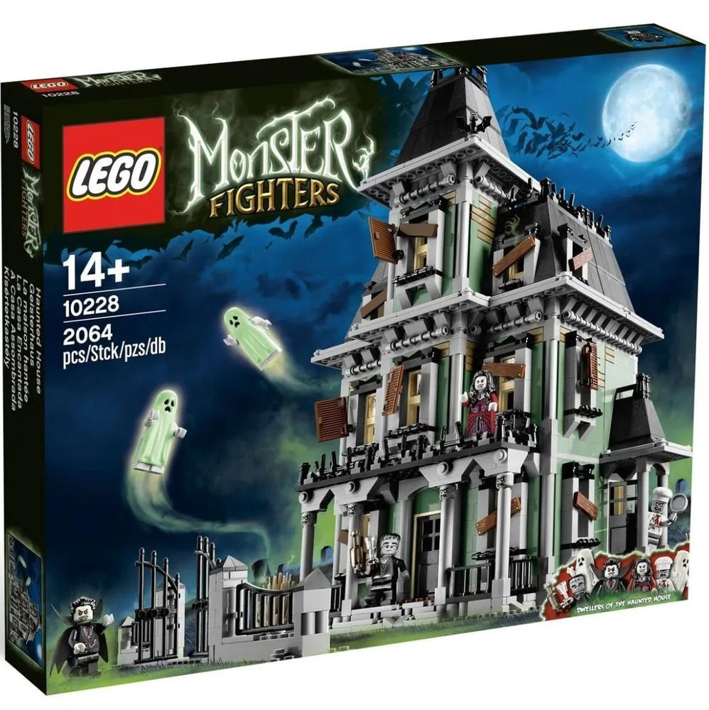 Конструктор LEGO MONSTER FIGHTERS 10228 Дом с привидениями - купить с  доставкой по выгодным ценам в интернет-магазине OZON (899817020)