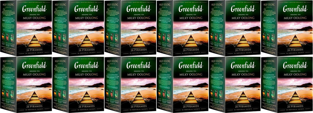 Чай зеленый Greenfield Milky Oolong в пирамидках 1,8 г 20 шт, комплект: 12 упаковок по 36 г  #1