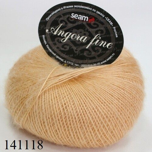 Пряжа Seam Angora fine 141118 Сеам Ангора фине, 50% мохер 50% нейлон, 50 г, 300 м, 1 моток  #1