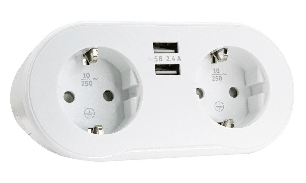 Умная розетка 2-местная + 2 USB WI-FI "Navigator" Smart Home NSH-ST-02 ...