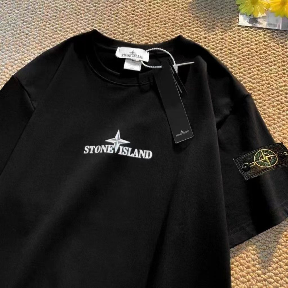 Футболка Stone Island, размер 52, цвет черный - купить по выгодной цене ...