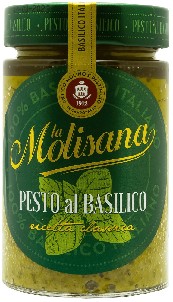Соус песто La Molisana Pesto al Basilico с базиликом, 190г #1