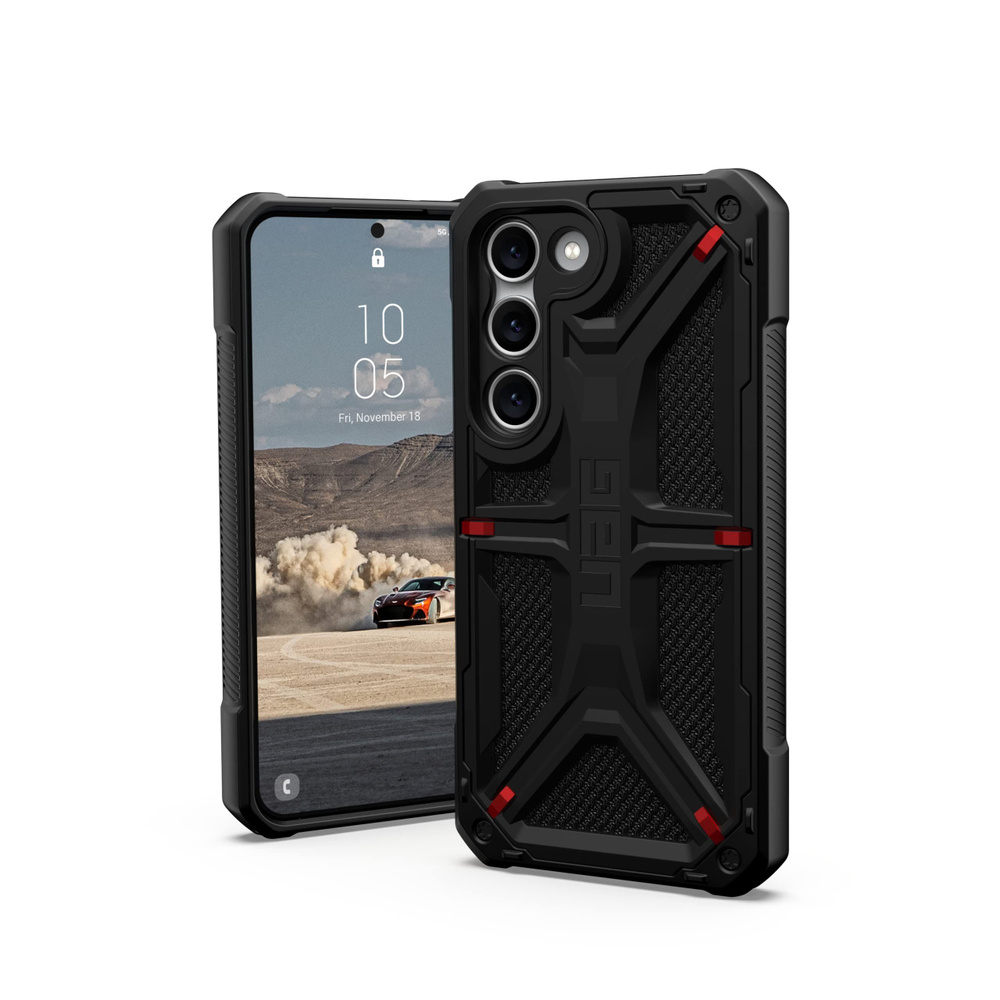 Чехол Urban Armor Gear (UAG) Monarch Series для Samsung Galaxy S23, цвет  Черный (Kevlar Black) - купить с доставкой по выгодным ценам в  интернет-магазине OZON (917777840)