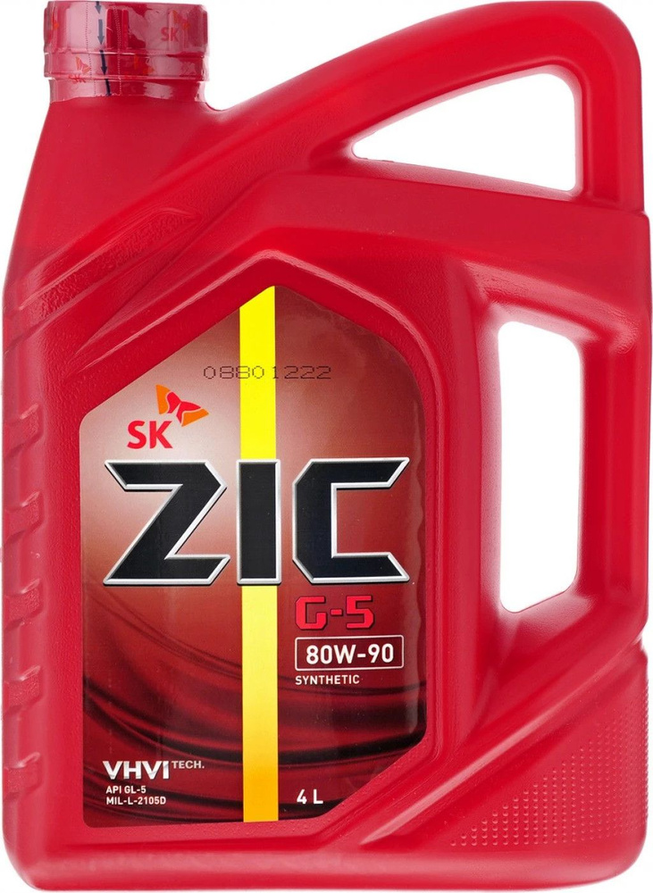 Масло трансмиссионное ZIC G-5 80W-90 4 л - купить по выгодной цене в ...