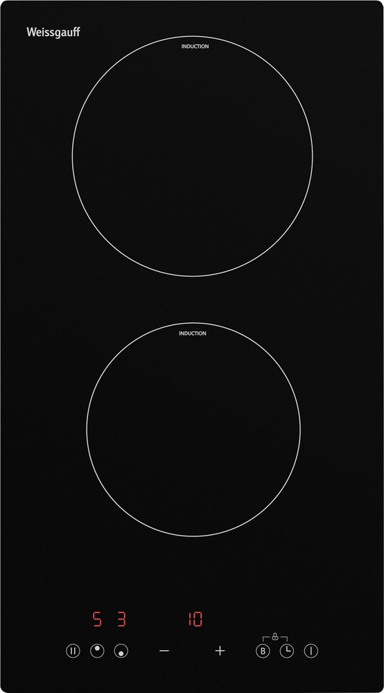 Варочная индукционная поверхность WEISSGAUFF HI 32 BSCM, 2 конфорки ...
