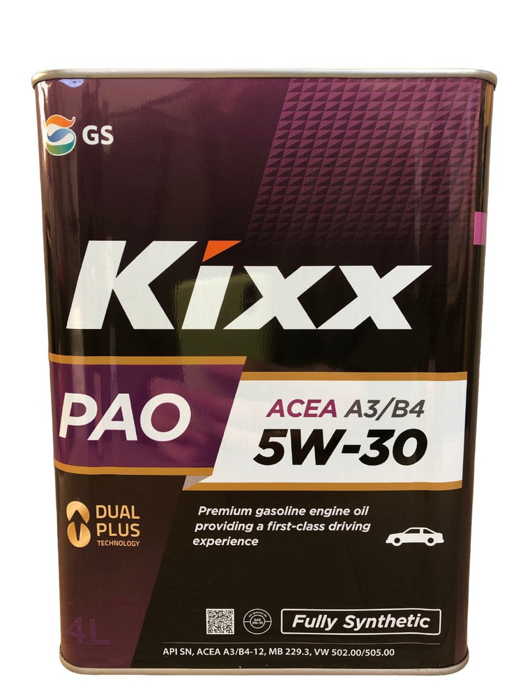 Масло моторное Kixx PAO 5W-30 Синтетическое 4 л L209044TE1 купить c ...