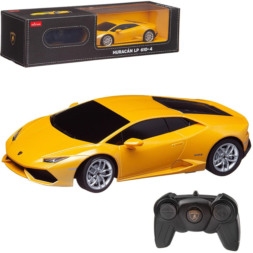 Машина р/у 1:24 Lamborghini HURACAN LP 610-4 Цвет Желтый 2.4G - купить с  доставкой по выгодным ценам в интернет-магазине OZON (398986712)