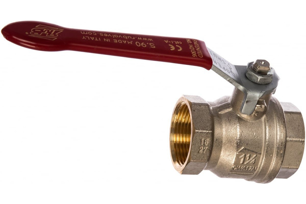 Кран шаровый RuB, 1 1/4" DN32 PN40, ВР-ВР, серия (S.90), ручка S90G00 ...