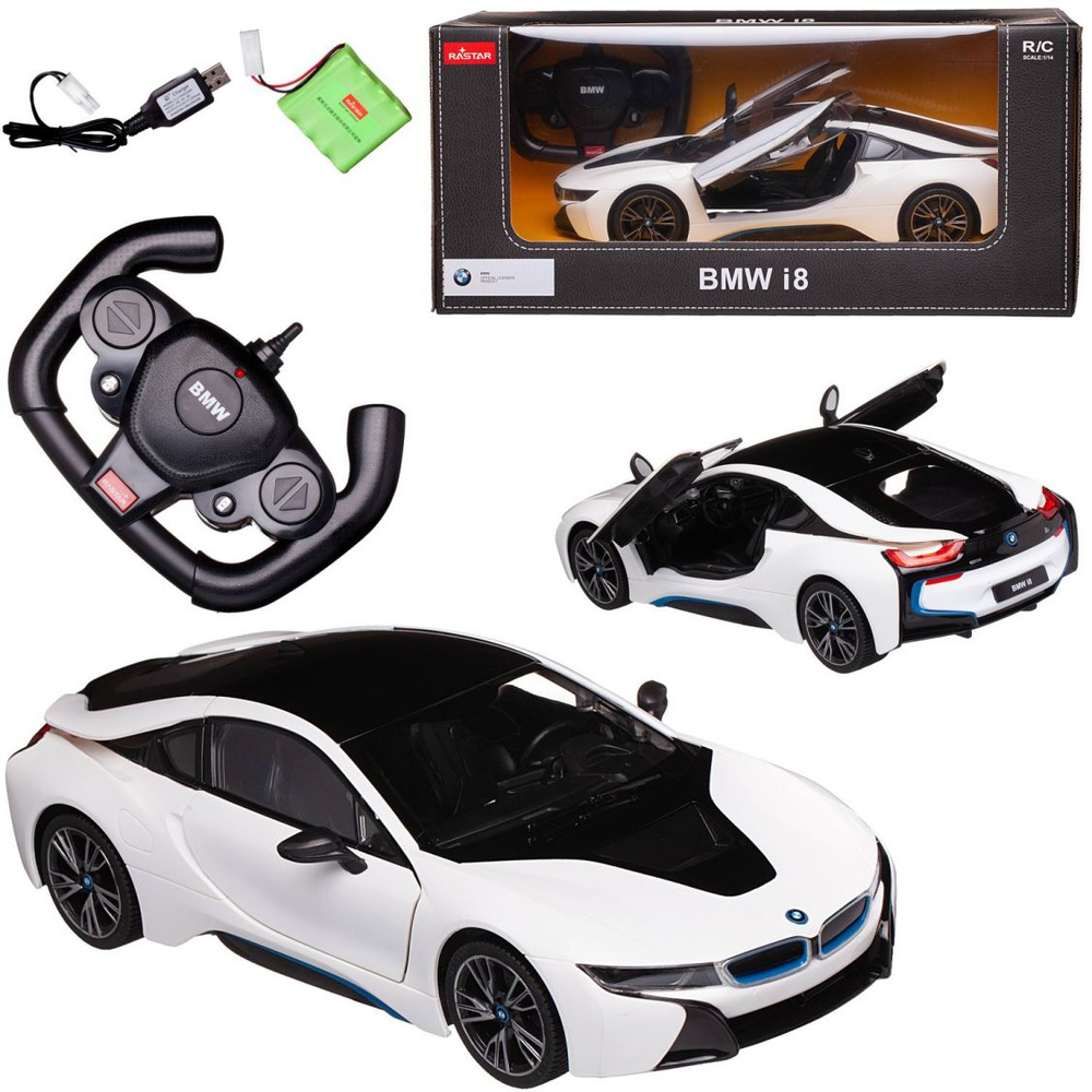 Машина р/у 1:14 BMW i8 белый - купить с доставкой по выгодным ценам в ...
