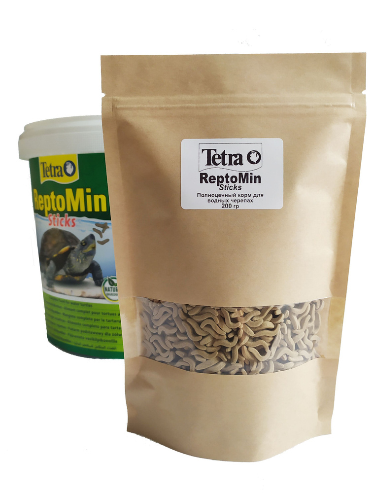 Tetra Reptomin Sticks 200 гр / 500 мл (палочки) корм для водных черепах  #1