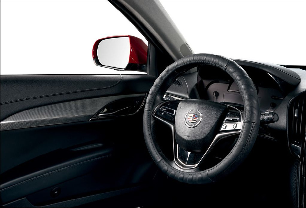Оплетка, чехол (накидка) на руль Опель Мерива (2006 - 2010) компактвэн / Opel Meriva, натуральная кожа, #1