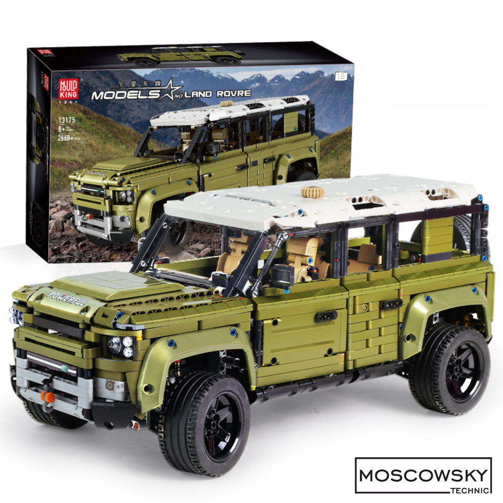 Конструктор машина Land Rover Defender, Moscowsky техник, 5 дверей, 2758  детали - купить с доставкой по выгодным ценам в интернет-магазине OZON  (980792844)