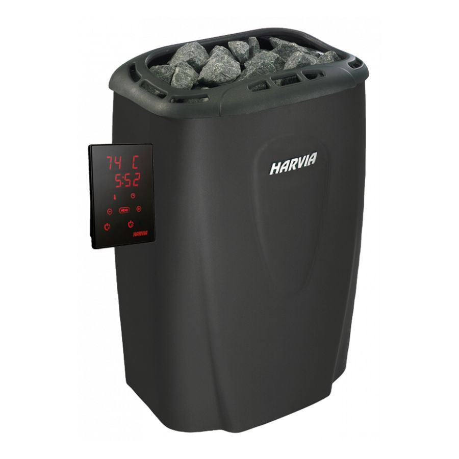 Электрическая печь для сауны Harvia Moderna V80XE Black, (выносной ...