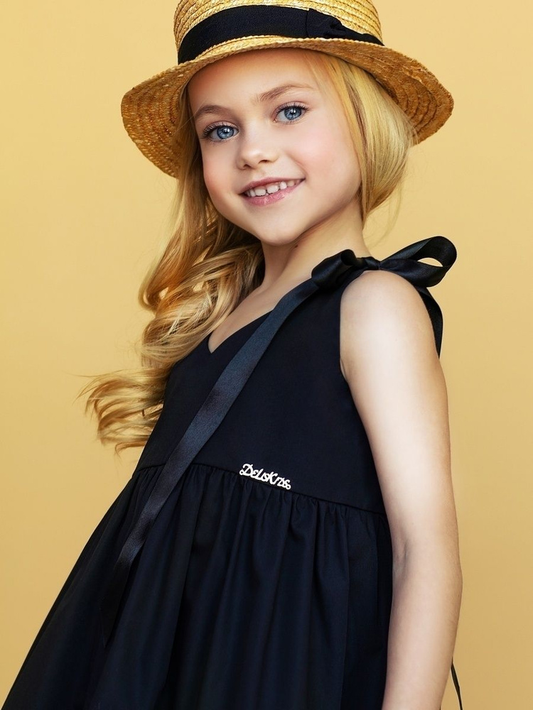Сарафан De Lis Kids черный 134, Девочки, Демисезон, размер 134 ...