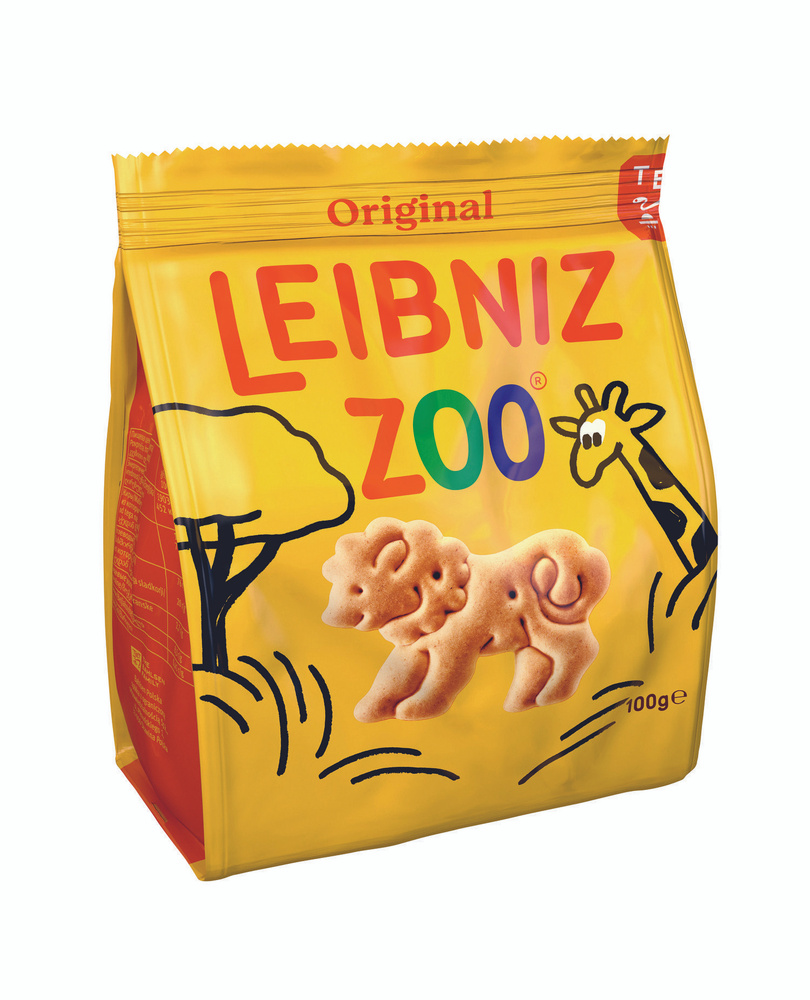 Сливочное печенье Leibniz Zoo Original, в форме фигурок животных, 100 гр.  #1
