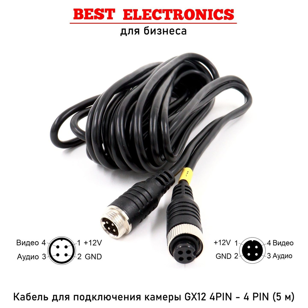 Кабель Best Electronics Alliance GX124PIN - купить по низкой цене в  интернет-магазине OZON (1008826795)