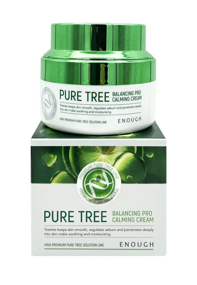 ENOUGH Крем для лица с чайным деревом Pure Tree Balancing Pro Calming Cream, 50 мл.  #1