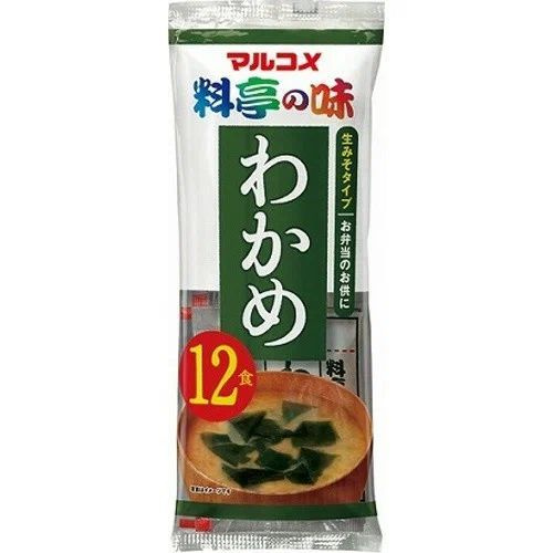 Мисо-суп с водорослями Вакаме (основа) Marukome Kabushiki, 12 порций, 240 г, Япония  #1