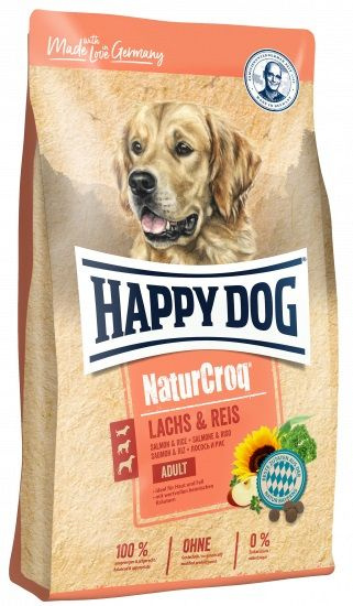 Happy Dog NaturCroq корм для взрослых собак всех пород, лосось и рис, 11 кгг  #1