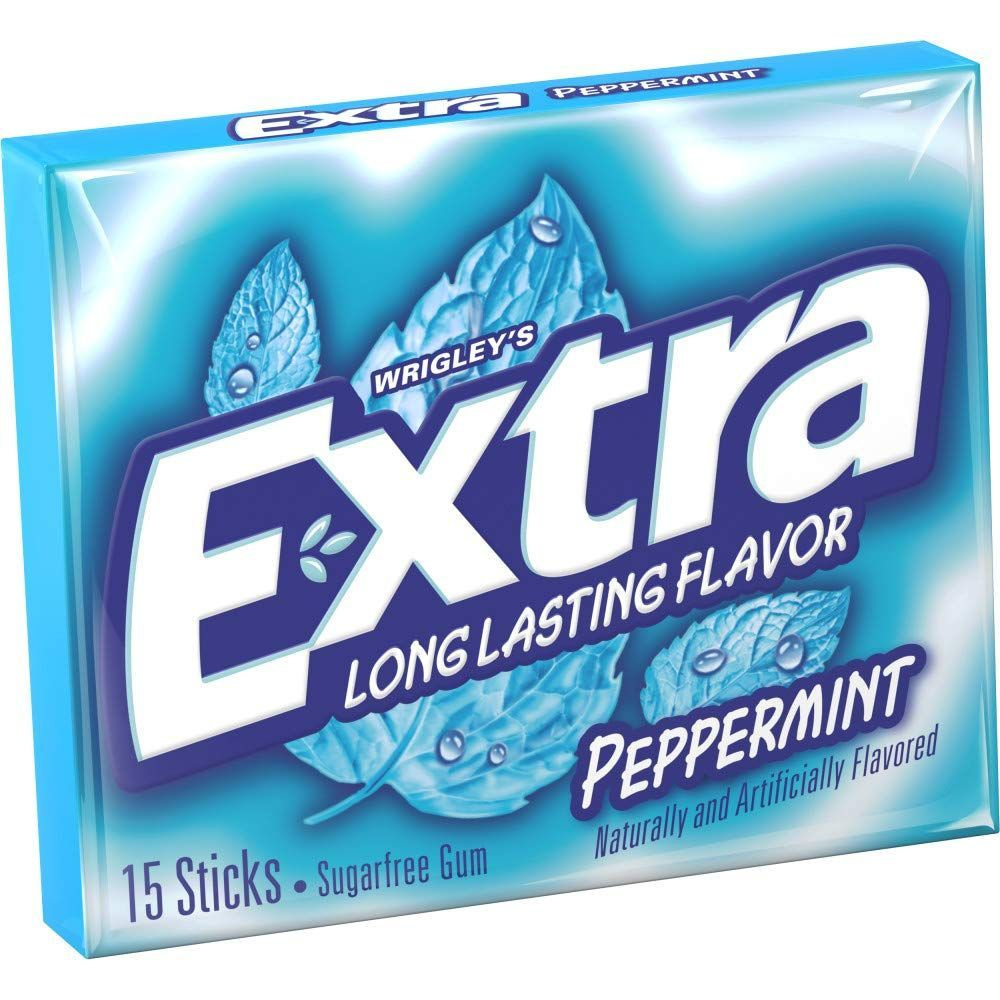 Wrigley's Extra pepermint жевачки без сахара 15 пластинок #1